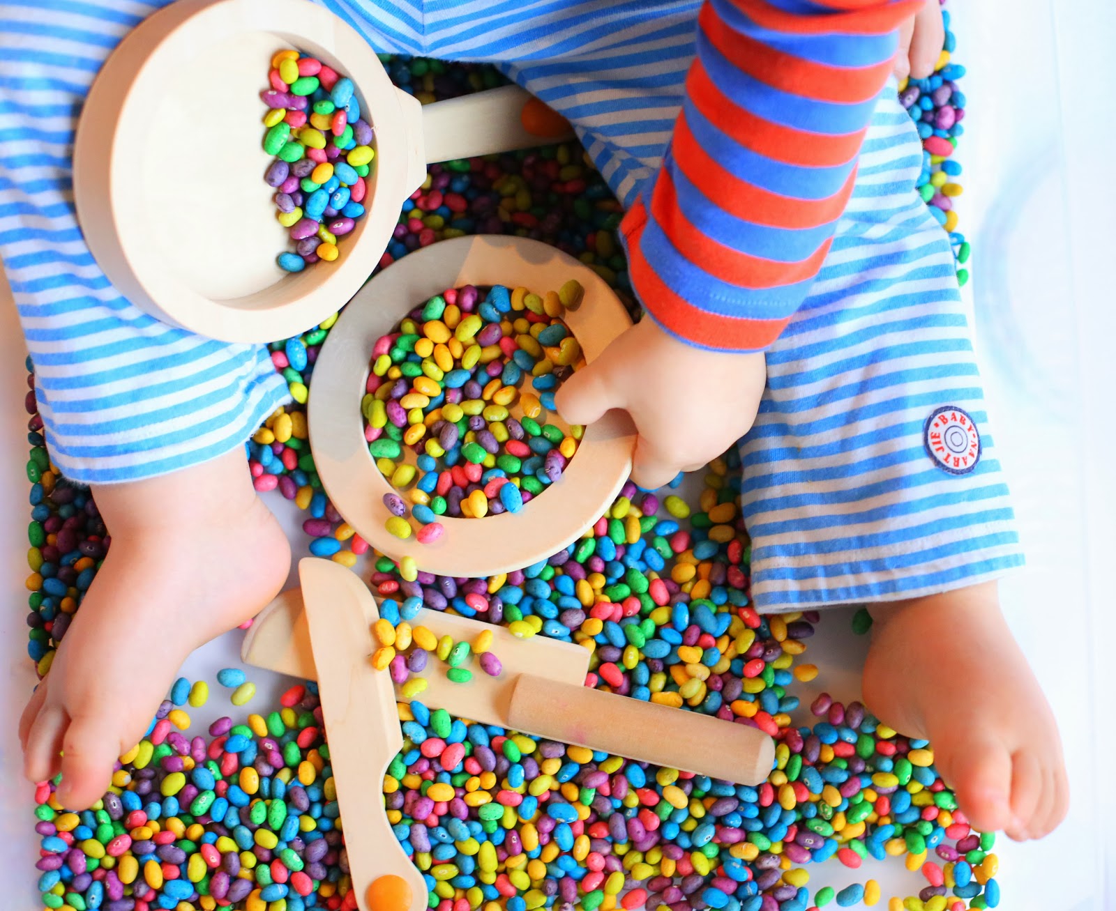 Baby in Jelly Beans shoot